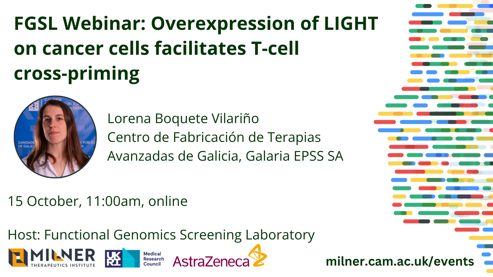 FGSL Webinar: Overexpression of LIGHT on cancer cells facilitates T-cell cross-priming