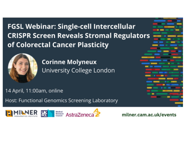 FGSL Webinar: Single-cell Intercellular CRISPR Screen Reveals Stromal Regulators of Colorectal Cancer Plasticity